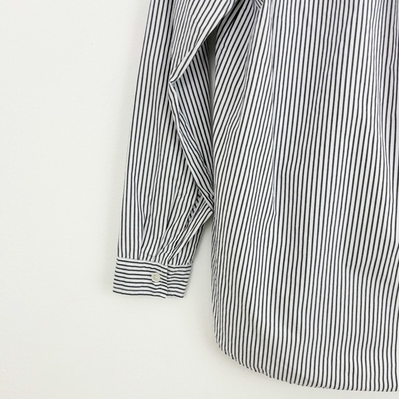 J. Crew 100% Cotton High Low Popover Stripes Tunic Top Size Small - Picture 11 of 16
